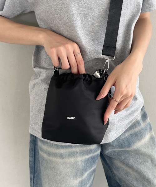エトロ　ETRO MILANO　巾着　ナイロン　x　レザー　ショルダーバッグ エトロ ETRO MILANO 巾着 ナイロン x レザー ショルダーバッグ