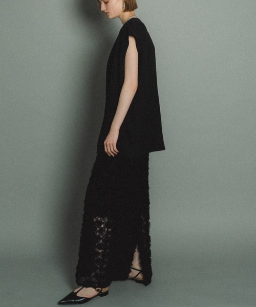 Rose race pencil dress（ドレス）｜et.UNiVER（エトユニベール）の