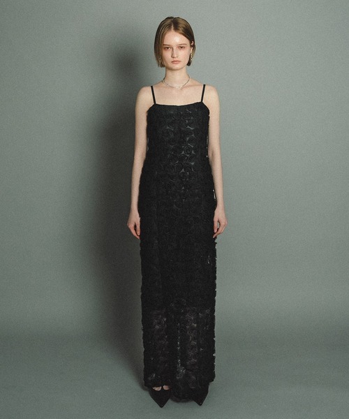 Rose race pencil dress ドレスワンピースet.UNiVER Rose race pencil dress（ドレス）｜et.UNiVER（エトユニベール）の