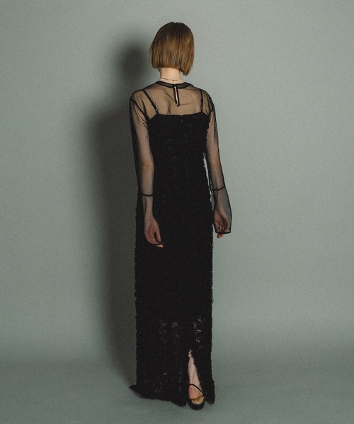 Rose race pencil dress（ドレス）｜et.UNiVER（エトユニベール）の