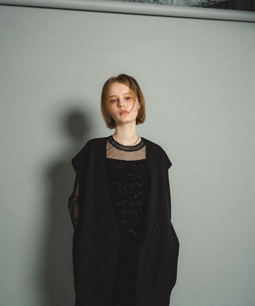 Rose race pencil dress（ドレス）｜et.UNiVER（エトユニベール）の