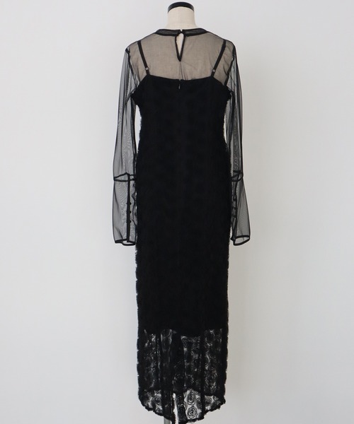 et.UNiVER（エトユニベール）の「Rose race pencil dress（ドレス