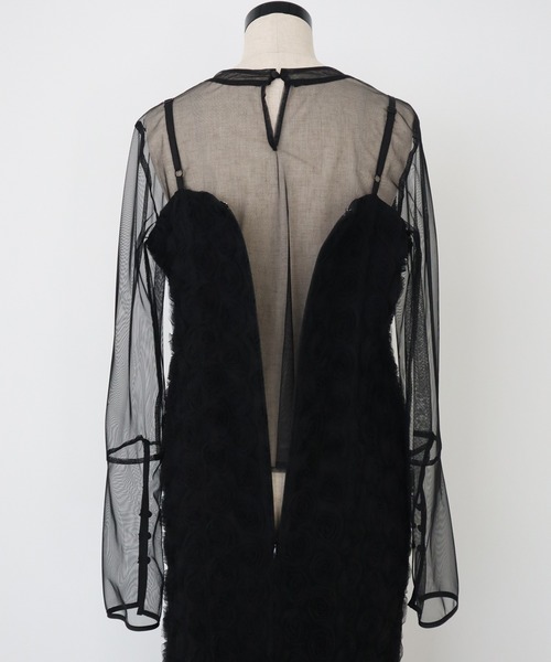 Rose race pencil dress（ドレス）｜et.UNiVER（エトユニベール）の