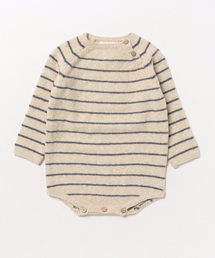 Quincy Mae（クインシーメイ）の「Riggens Romper || Indigo Stripe（その他ベビー用品）」