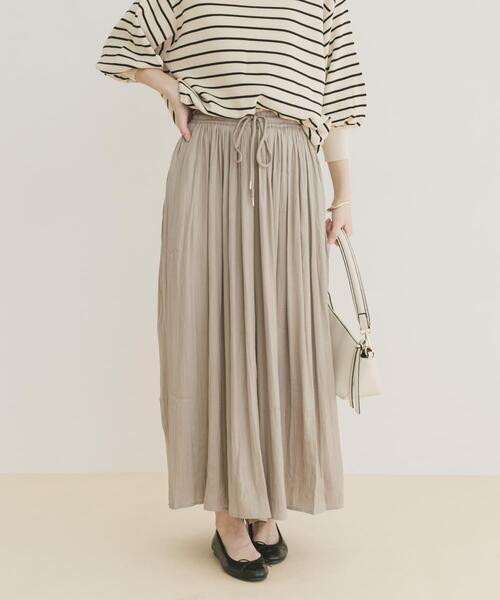 ITEMS URBANRESEARCH(アイテムズ アーバンリサーチ)の「イージーガウチョパンツ(その他パンツ・レディース・チャコールグレー/カーキ/グレー系その他/モカ・FREE)」の3枚目の写真