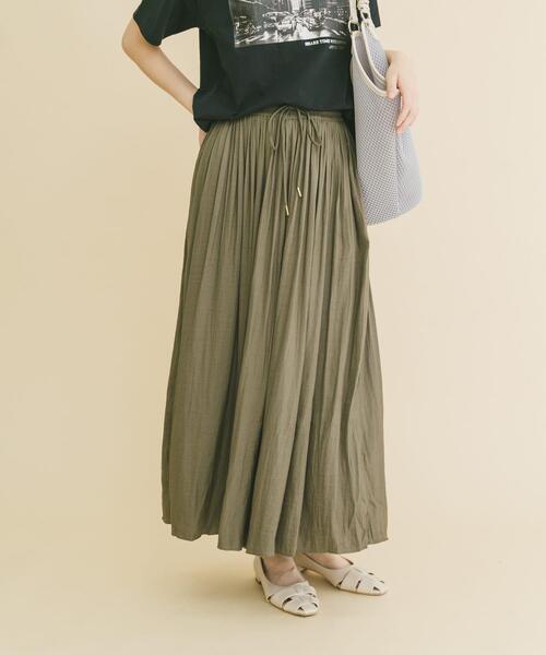 ITEMS URBANRESEARCH(アイテムズ アーバンリサーチ)の「イージーガウチョパンツ(その他パンツ・レディース・チャコールグレー/カーキ/グレー系その他/モカ・FREE)」の4枚目の写真