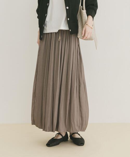 ITEMS URBANRESEARCH(アイテムズ アーバンリサーチ)の「イージーガウチョパンツ(その他パンツ・レディース・チャコールグレー/カーキ/グレー系その他/モカ・FREE)」の1枚目の写真