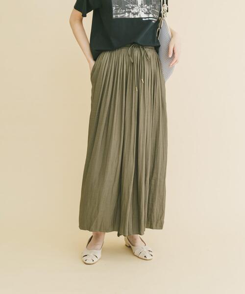 ITEMS URBANRESEARCH(アイテムズ アーバンリサーチ)の「イージーガウチョパンツ(その他パンツ・レディース・チャコールグレー/カーキ/グレー系その他/モカ・FREE)」の6枚目の写真