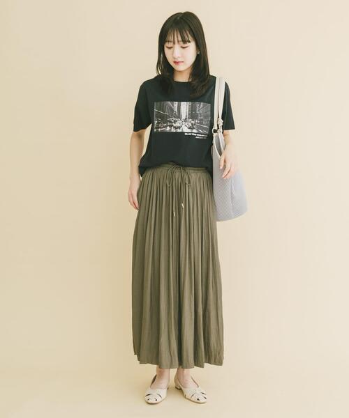 ITEMS URBANRESEARCH(アイテムズ アーバンリサーチ)の「イージーガウチョパンツ(その他パンツ・レディース・チャコールグレー/カーキ/グレー系その他/モカ・FREE)」の8枚目の写真