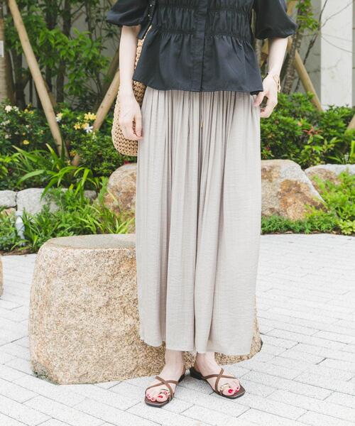 ITEMS URBANRESEARCH(アイテムズ アーバンリサーチ)の「イージーガウチョパンツ(その他パンツ・レディース・チャコールグレー/カーキ/グレー系その他/モカ・FREE)」の17枚目の写真