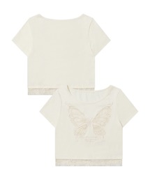バタフライレースショートTシャツ (SS)