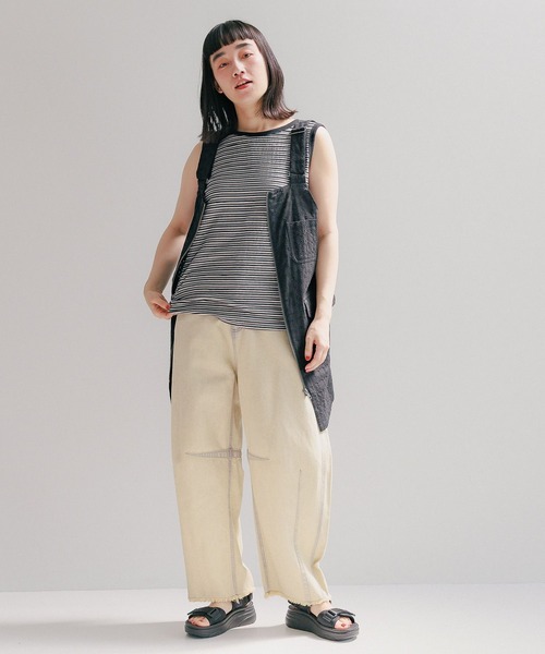 ドサちゃんです。Veritecoeur ノースリーブプルオーバー UNTITLED｜ノースリーブプルオーバー | Rakuten Fashion(楽天