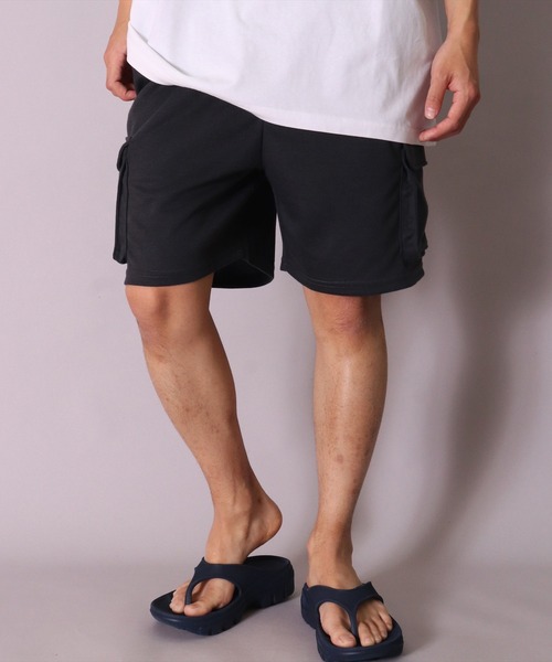 BAYBLO(ベイブロ)の「(DV)ダンボール ニット カーゴ ショートパンツ(カーゴパンツ・メンズ・ベージュ/ブラック/杢グレー/チャコール・M/XL/L)」の14枚目の写真