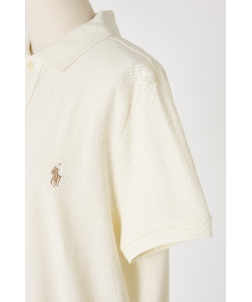 SHEL'TTER ORIGINAL（シェルターオリジナル）の「【POLO RALPH LAUREN】カスタム スリム フィット メッシュ ポロシャツ（シャツ/ブラウス・レディース・オフホワイト/ベージュ・MEDIUM）」の3枚目の写真