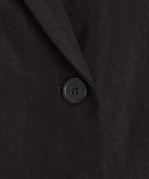 THE SHOP TK (ザ ショップ ティーケー )の「リネン混半袖テーラージャケット【洗える/セットアップ可】(テーラードジャケット・レディース・オフホワイト/ブラック/ベージュ・99)」の15枚目の写真