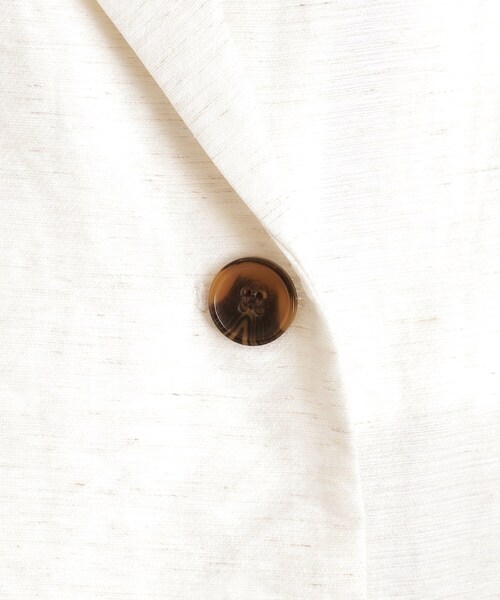 THE SHOP TK (ザ ショップ ティーケー )の「リネン混半袖テーラージャケット【洗える/セットアップ可】(テーラードジャケット・レディース・オフホワイト/ブラック/ベージュ・99)」の19枚目の写真