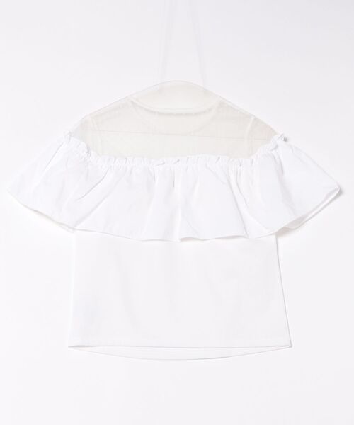 Prima Scherrer(プリマシェレル)の「シアードットコンビ フリル カットソー Prima Scherrer(Tシャツ/カットソー・レディース・ブラック/ホワイト・S/M)」の7枚目の写真