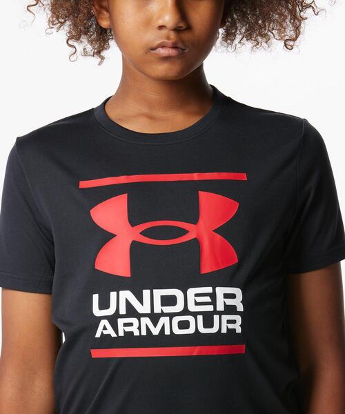 UNDER ARMOUR(アンダーアーマー)の「UAテック ショートスリーブ Tシャツ アンド ショーツ セット(トレーニング/キッズ)(Tシャツ/カットソー・キッズ・ブラック・150cm/140cm/160cm/130cm)」の14枚目の写真