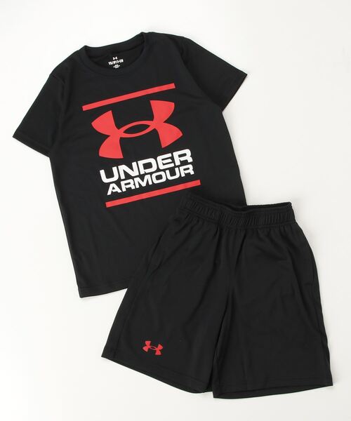 UNDER ARMOUR(アンダーアーマー)の「UAテック ショートスリーブ Tシャツ アンド ショーツ セット(トレーニング/キッズ)(Tシャツ/カットソー・キッズ・ブラック・150cm/140cm/160cm/130cm)」の7枚目の写真