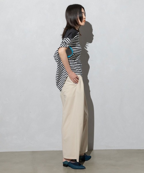 MARECHAL TERRE（マルシャルテル）の「コンビネーショントップス（Tシャツ/カットソー・レディース・ブラック/オフホワイト/ブラック×ホワイト/ネイビー×ホワイト・MEDIUM）」の10枚目の写真