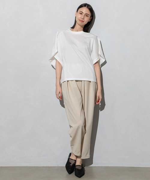 MARECHAL TERRE（マルシャルテル）の「コンビネーショントップス（Tシャツ/カットソー・レディース・ブラック/オフホワイト/ブラック×ホワイト/ネイビー×ホワイト・MEDIUM）」の18枚目の写真