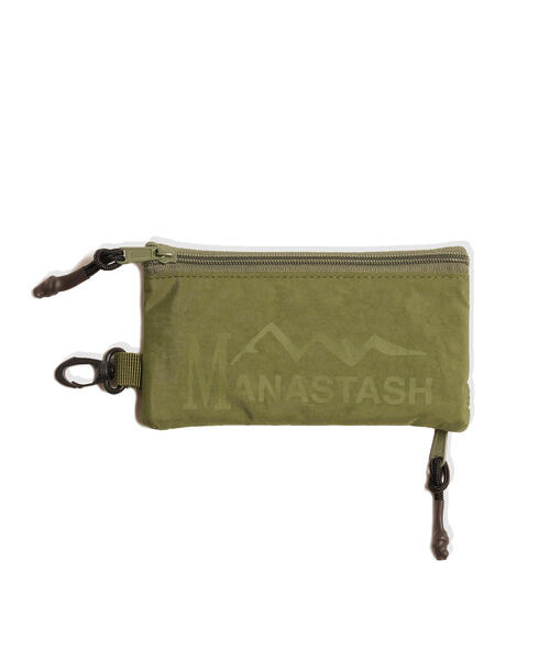 MANASTASH（マナスタッシュ）の「MANASTASH/マナスタッシュ  CLEAR POCKET POUCH/クリアポケットポーチ（ショルダーバッグ・メンズ・ブラック/オリーブ系・F）」の6枚目の写真