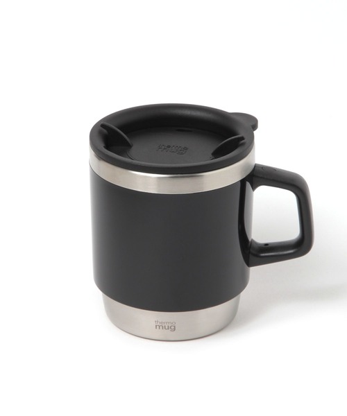 thermo mug(サーモ マグ)の「thermo mug スタッキングマグ(グラス/マグカップ/タンブラー・レディース・ブラック・FREE)」の1枚目の写真