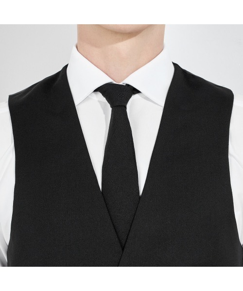 SUIT SELECT（スーツセレクト）の「【結婚式・セレモニー・イベント対応可】リバーシブルジレ（ベスト）/ブラック＆グレー（スーツベスト・メンズ・ブラック・A4/A5/A6/AB5/AB6/AB7/Y4/Y5/Y6）」の7枚目の写真