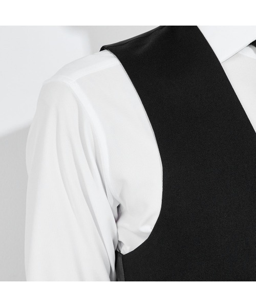 SUIT SELECT（スーツセレクト）の「【結婚式・セレモニー・イベント対応可】リバーシブルジレ（ベスト）/ブラック＆グレー（スーツベスト・メンズ・ブラック・A4/A5/A6/AB5/AB6/AB7/Y4/Y5/Y6）」の8枚目の写真