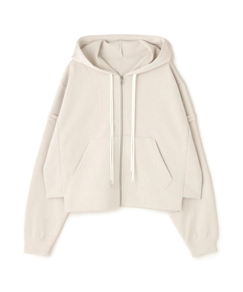 casane(カサネ)の「CASANE(カサネ)ダブルコードZIPパーカー(パーカー・レディース・ブラック/アイボリー・F)」の9枚目の写真