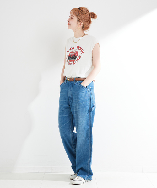 Russell Athletic（ラッセルアスレティック）の「RUSSELL ATHLETIC / ラッセル・アスレティック Local Souvenir Sleevele（Tシャツ/カットソー・レディース・ブルー/チャコールグレー/アイボリー・MEDIUM）」の13枚目の写真