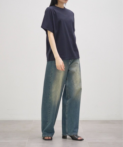 GOOD PEOPLE GOOD STITCHING GOOD PRODUCT(グッドピープルグッドスティッチンググッドプロダクト)の「【GOOD PEOPLE GOOD STITCHING GOOD PRODUCT/グッドピープルグッドスティッチンググッドプロダクト】Crew Neck Dolman Sleeve T/クルーネックドルマンスリーブTシャツ(Tシャツ/カットソー・レディース・ブラック/ホワイト/ネイビー・SMALL)」の17枚目の写真