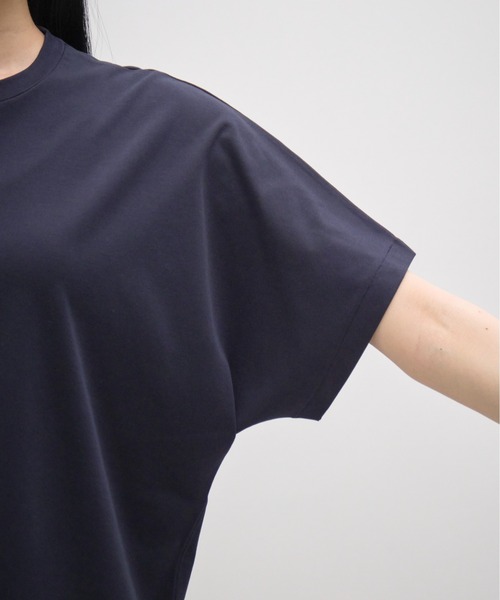 GOOD PEOPLE GOOD STITCHING GOOD PRODUCT(グッドピープルグッドスティッチンググッドプロダクト)の「【GOOD PEOPLE GOOD STITCHING GOOD PRODUCT/グッドピープルグッドスティッチンググッドプロダクト】Crew Neck Dolman Sleeve T/クルーネックドルマンスリーブTシャツ(Tシャツ/カットソー・レディース・ブラック/ホワイト/ネイビー・SMALL)」の10枚目の写真