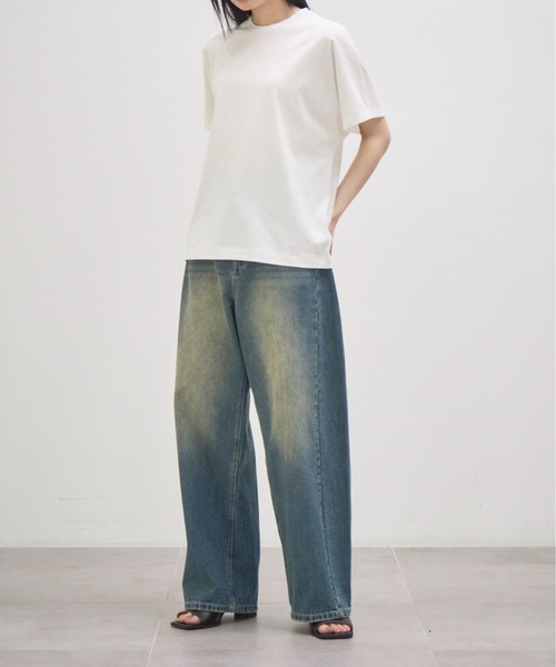 GOOD PEOPLE GOOD STITCHING GOOD PRODUCT(グッドピープルグッドスティッチンググッドプロダクト)の「【GOOD PEOPLE GOOD STITCHING GOOD PRODUCT/グッドピープルグッドスティッチンググッドプロダクト】Crew Neck Dolman Sleeve T/クルーネックドルマンスリーブTシャツ(Tシャツ/カットソー・レディース・ブラック/ホワイト/ネイビー・SMALL)」の13枚目の写真