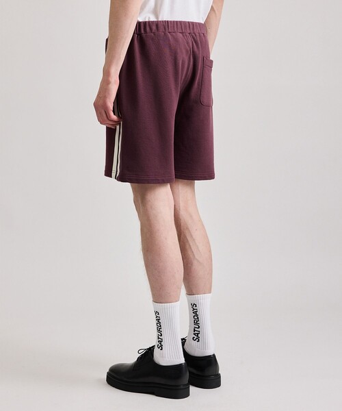 Saturdays NYC（サタデーズ ニューヨークシティ ）の「Varsity Striped Sweat Shorts（その他パンツ・メンズ・ダークグリーン/ブラック/ワイン・L/M/S/XL）」の19枚目の写真