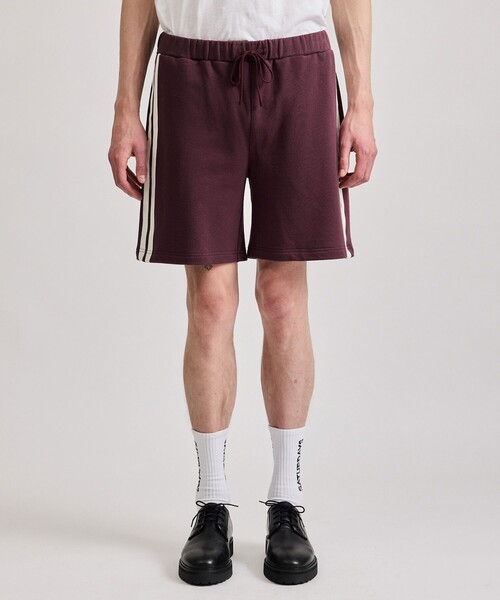 Saturdays NYC（サタデーズ ニューヨークシティ ）の「Varsity Striped Sweat Shorts（その他パンツ・メンズ・ダークグリーン/ブラック/ワイン・L/M/S/XL）」の3枚目の写真