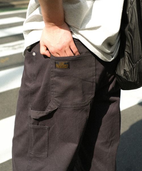 BROKEN BASE(ブロークンベース)の「コットンストレートペインターパンツ(その他パンツ・メンズ・ネイビー/ブラウン・MEDIUM/LARGE)」の5枚目の写真