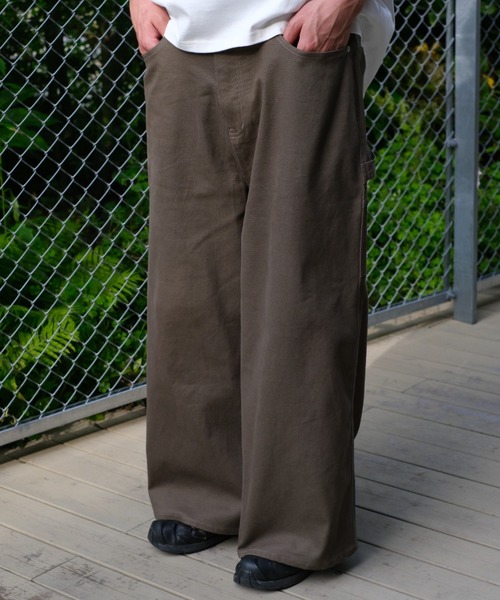 BROKEN BASE(ブロークンベース)の「コットンストレートペインターパンツ(その他パンツ・メンズ・ネイビー/ブラウン・MEDIUM/LARGE)」の20枚目の写真