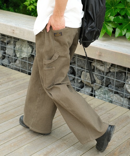 BROKEN BASE(ブロークンベース)の「コットンストレートペインターパンツ(その他パンツ・メンズ・ネイビー/ブラウン・MEDIUM/LARGE)」の19枚目の写真