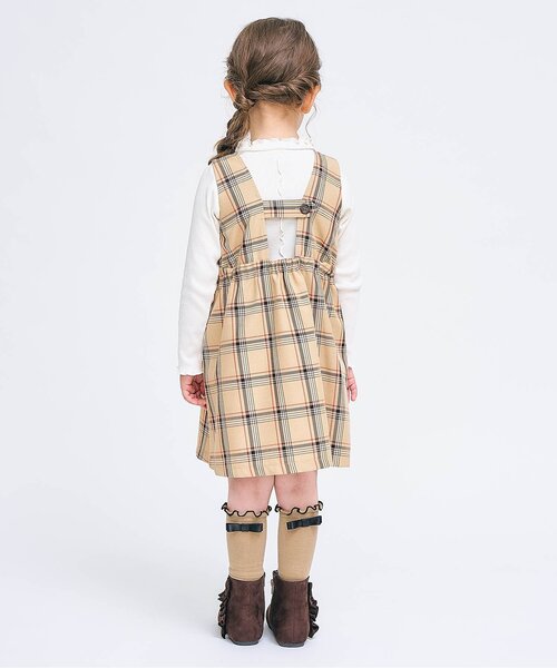 apres les cours（アプレレクール）の「後ろリボンハイソックス（ソックス/靴下・キッズ・オフホワイト/シルバー/ベージュ・12/15 /18/21）」の5枚目の写真