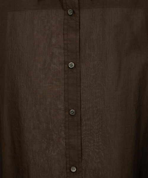 SALON adam et rope'(サロン アダム エ ロペ)の「Shuttlenotesワッシャーローンウォッシュドシャツ(シャツ/ブラウス・レディース・ブラウン/サックスブルー/オフホワイト・FREE)」の19枚目の写真