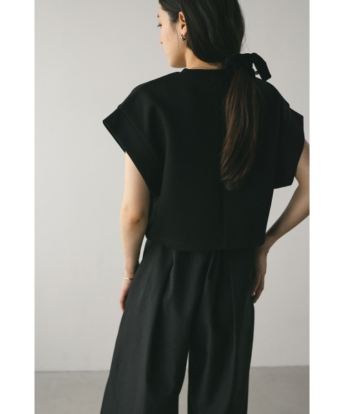 STYLEMIXER(スタイルミキサー)の「ダンボールカットトップ(Tシャツ/カットソー・レディース・ホワイト/ブラック/グレー・FREE)」の19枚目の写真
