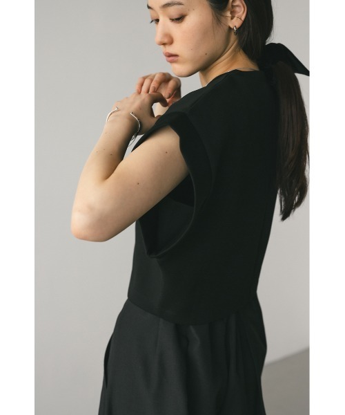STYLEMIXER(スタイルミキサー)の「ダンボールカットトップ(Tシャツ/カットソー・レディース・ホワイト/ブラック/グレー・FREE)」の22枚目の写真