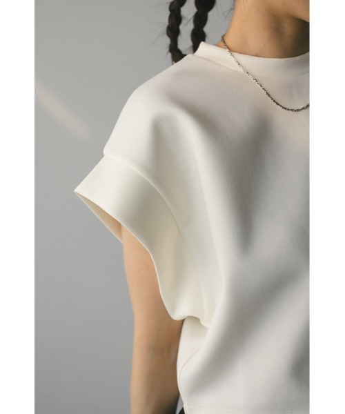 ドゥーズエムクラス_ダンボールカットソー_ホワイト ダンボールカットトップ（Tシャツ/カットソー）｜STYLEMIXER