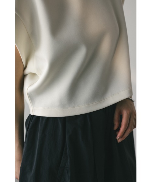 STYLEMIXER(スタイルミキサー)の「ダンボールカットトップ(Tシャツ/カットソー・レディース・ホワイト/ブラック/グレー・FREE)」の13枚目の写真