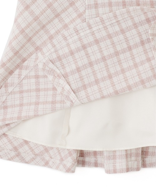 JILL by JILL STUART(ジルバイジルスチュアート)の「◇チェックドッキングミニワンピース(ワンピース・レディース・ホワイト/ピンク/ブラック・FREE)」の7枚目の写真