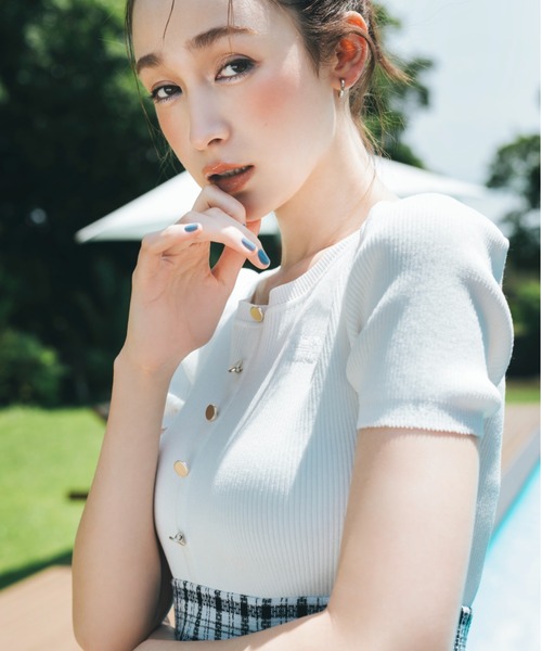 JILL by JILL STUART(ジルバイジルスチュアート)の「◇チェックドッキングミニワンピース(ワンピース・レディース・ホワイト/ピンク/ブラック・FREE)」の5枚目の写真