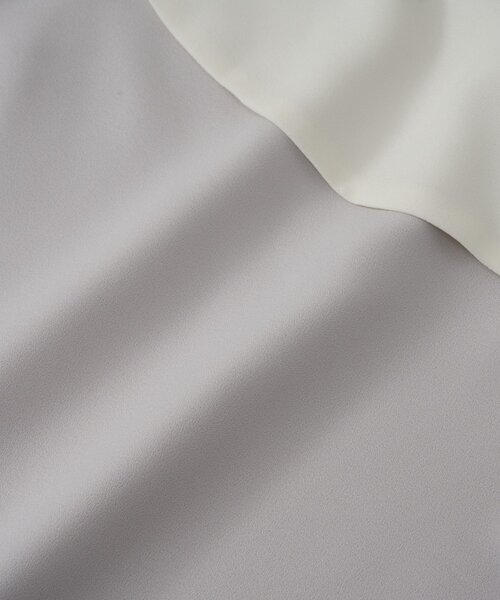 La boutique BonBon(ラブティックボンボン)の「アシメビッグカラーブラウス(シャツ/ブラウス・レディース・ライトグレー/ネイビー・FREE)」の20枚目の写真