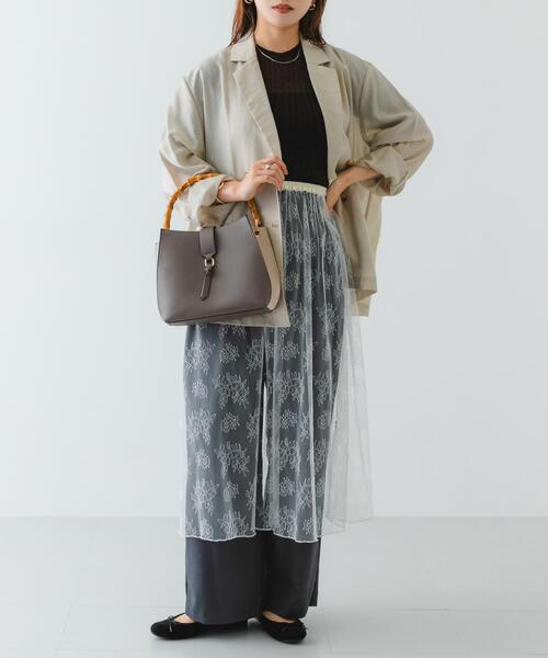 RODE SKO(ロデスコ)の「バンブーワンハンドルバッグ(ハンドバッグ・レディース・ブラック/オフホワイト/グレー・ONE)」の12枚目の写真