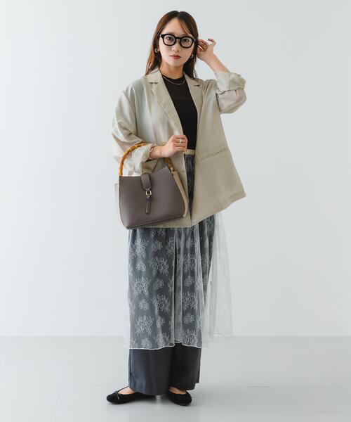 RODE SKO(ロデスコ)の「バンブーワンハンドルバッグ(ハンドバッグ・レディース・ブラック/オフホワイト/グレー・ONE)」の13枚目の写真